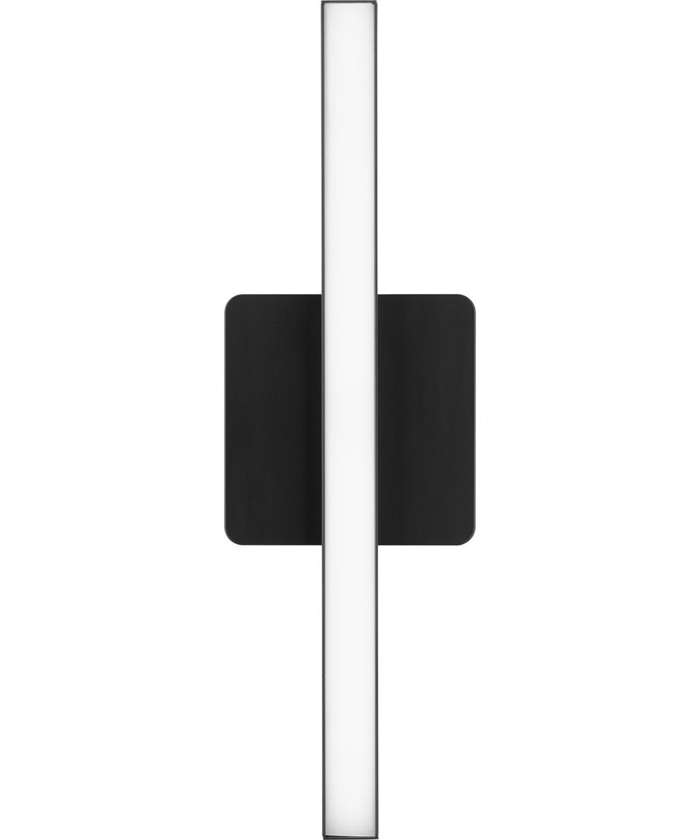 Phase 4 16 in. Small Modern Integrated 3CCT Integrated LED Linear Vanity Light Matte Black