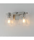 Cubos 2-Light Wall Sconce Satin Nickel