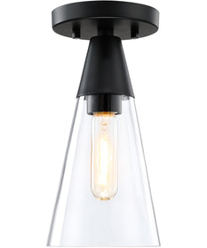 Norro 1 Light Flush Mount Matte Black