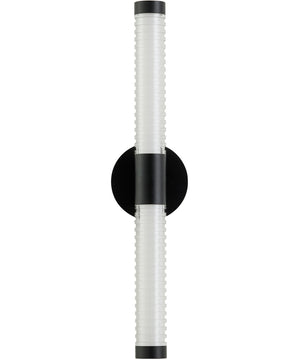 Vaden 2-light Sconce Black