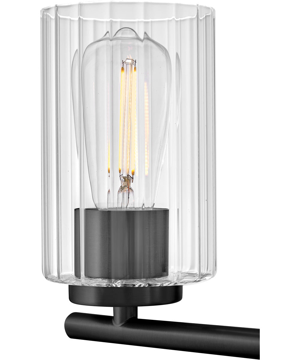 Leta 3-Light Medium Three Light Vanity in Black