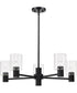 Clarksville 5-Light Chandelier Matte Black
