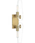 Bergen Beach 2 Light Wall Sconce Brushed Gold