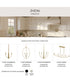 Jheni 4-Light Medium Chandelier Brushed Gold