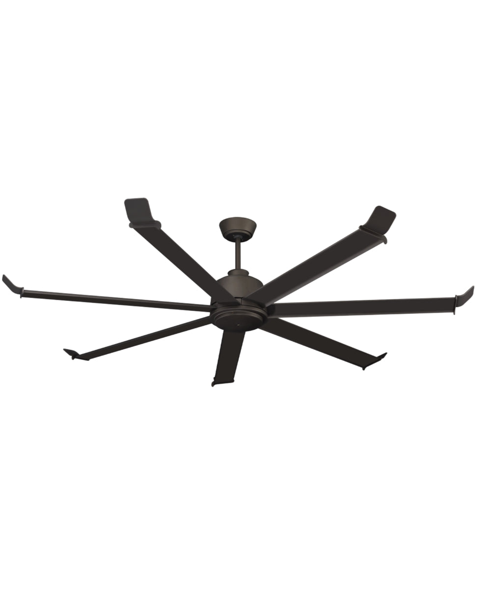 80" Arctic II 7-Blade Ceiling Fan Oil Rubbed Bronze Finish with Wall Control