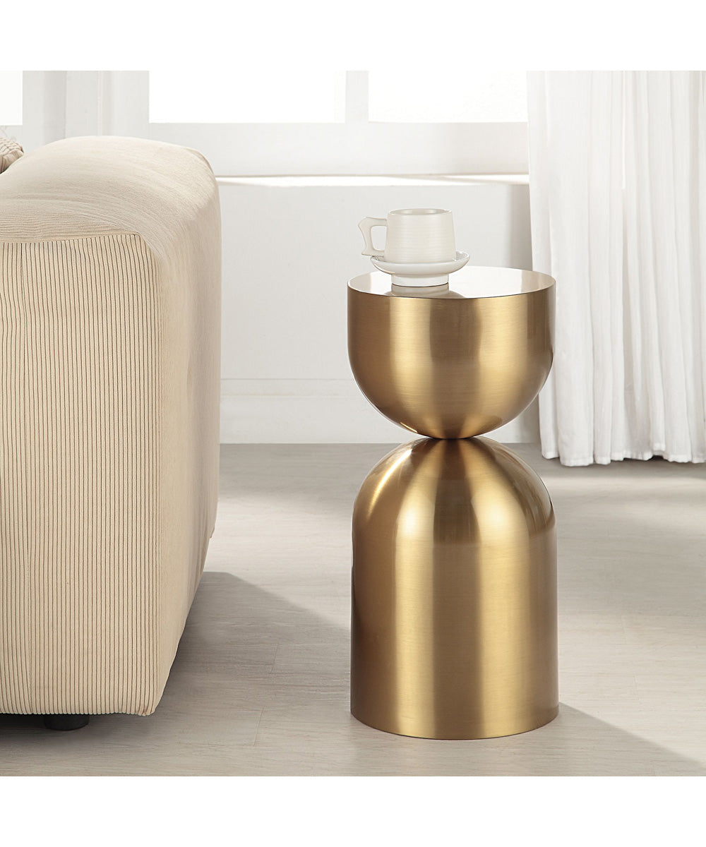 Golden Vessel Modern Accent Table
