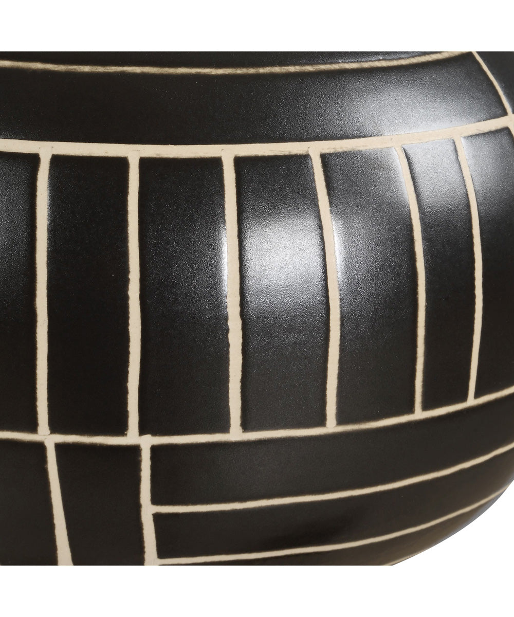 Graphite Stride Geometric Vases Set of 2