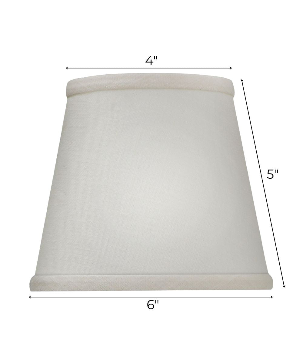 4x6x5 Cream Aberdeen Empire Candelabra Hardback Lampshade