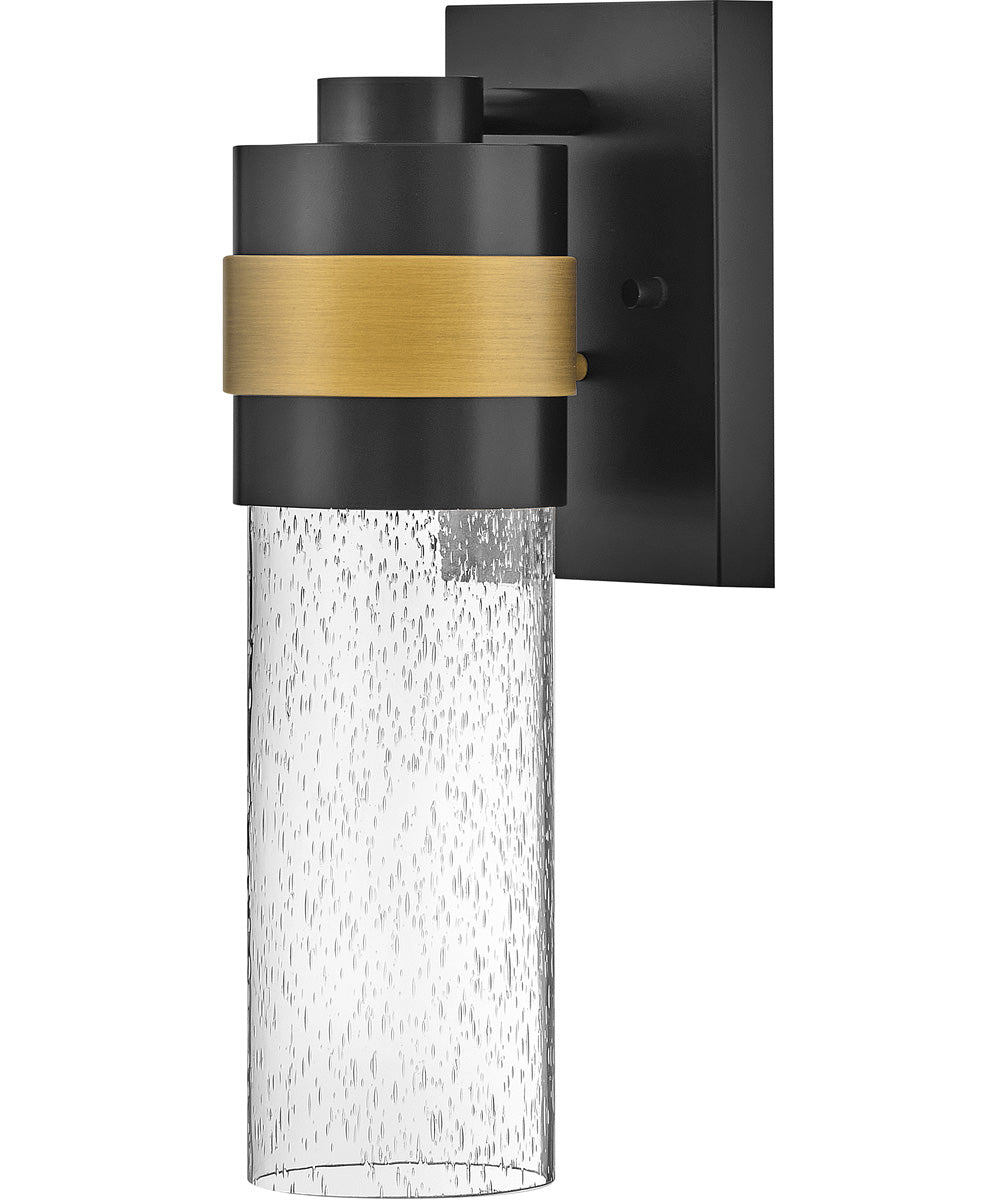 Albie 1-Light Small Wall Mount Lantern in Black