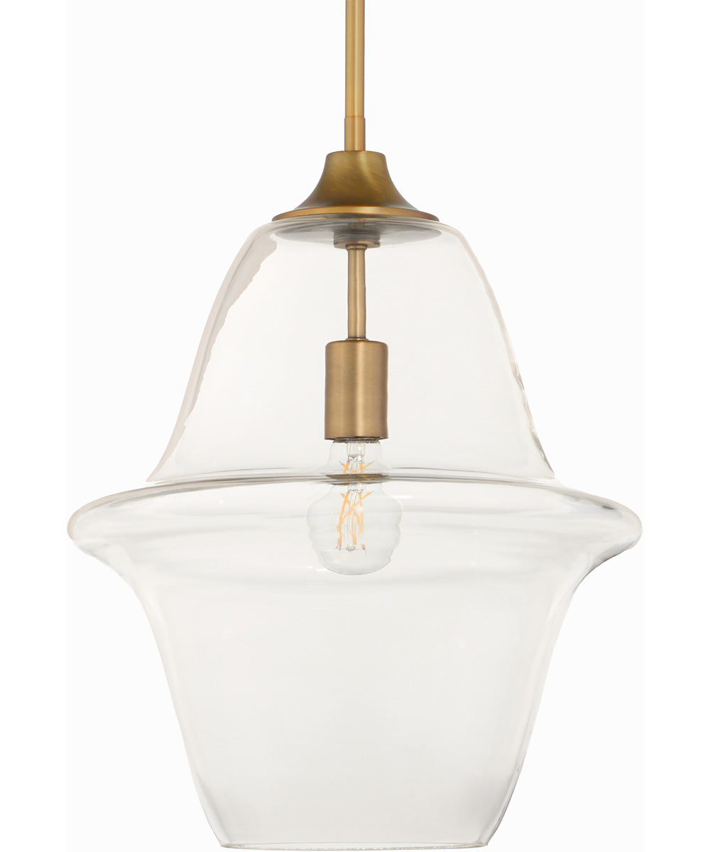 Stewart Pendant Brushed Brass