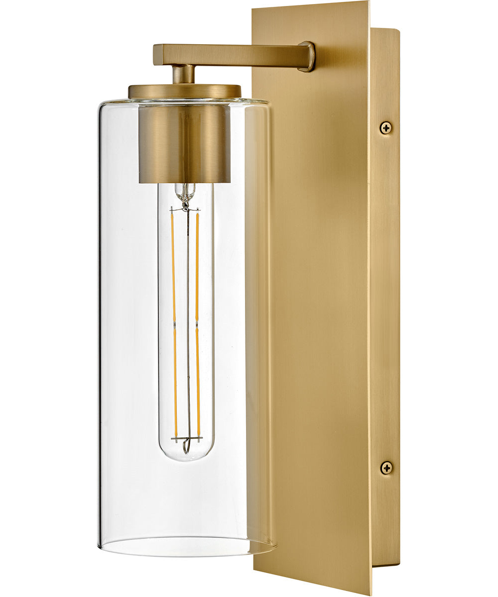 Lane 1-Light Medium Single Light Sconce in Lacquered Brass