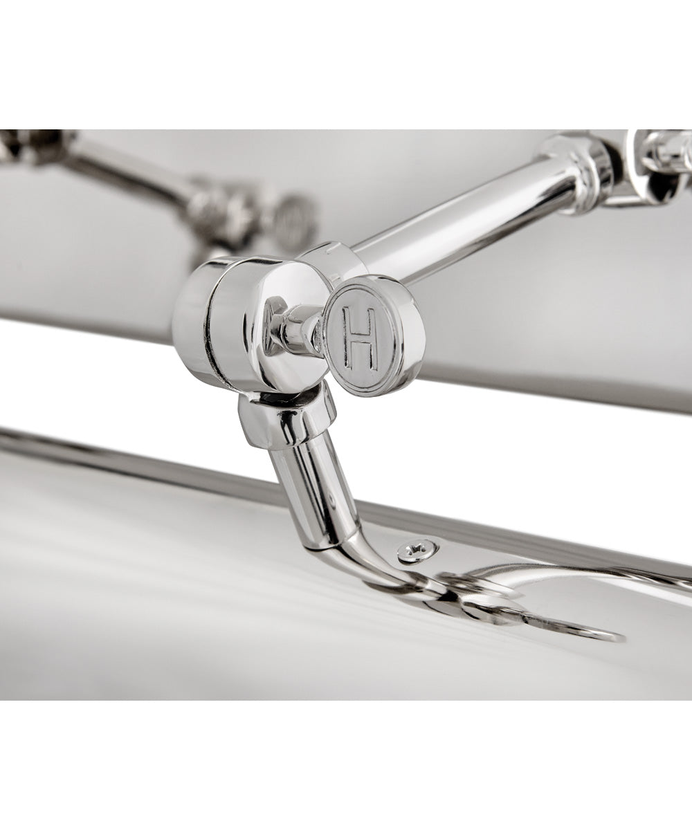 Stokes 2-Light Large Adjustable Accent Light in Polished Nickel