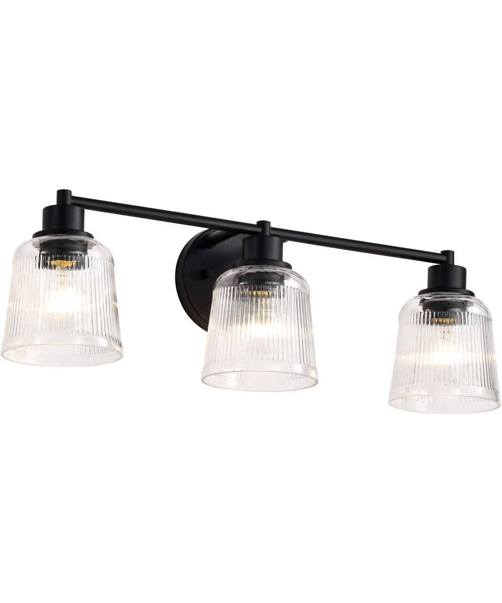 Grayson 3-Light Vanity & Wall Matte Black