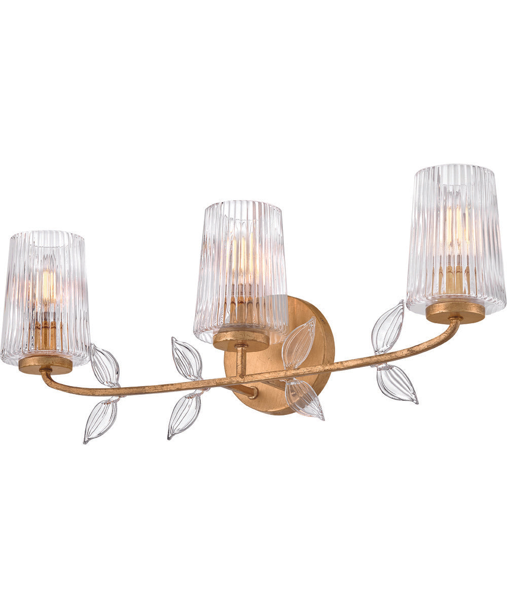 Aliso 3-Light Medium Three Light Vanity in Distressed Brass