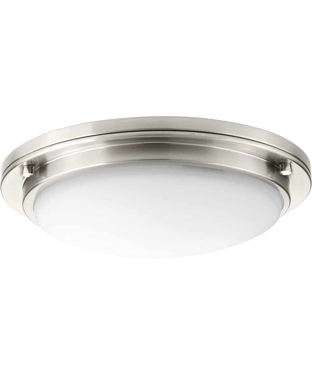 Apogee 15" LED Flush Mount Brushed Nickel