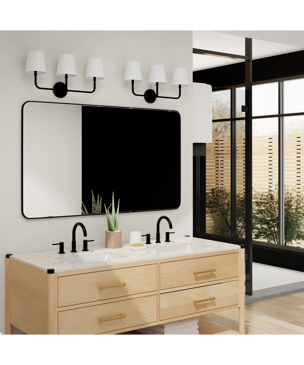 Dawson 3-Light Vanity Matte Black