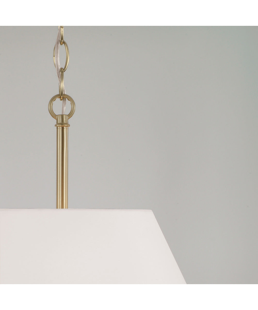 Parson 3-Light Semi-Flush Matte Brass