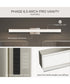 Phase 6.3 36 in. 5CCT Integrated LED Linear Vanity Light Brushed Nickel