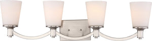 33"W Laguna 4-Light Vanity & Wall Brushed Nickel