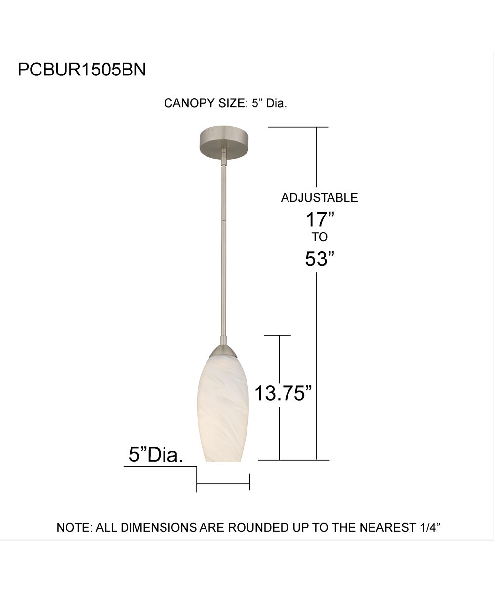 Burnett Mini Pendant Brushed Nickel