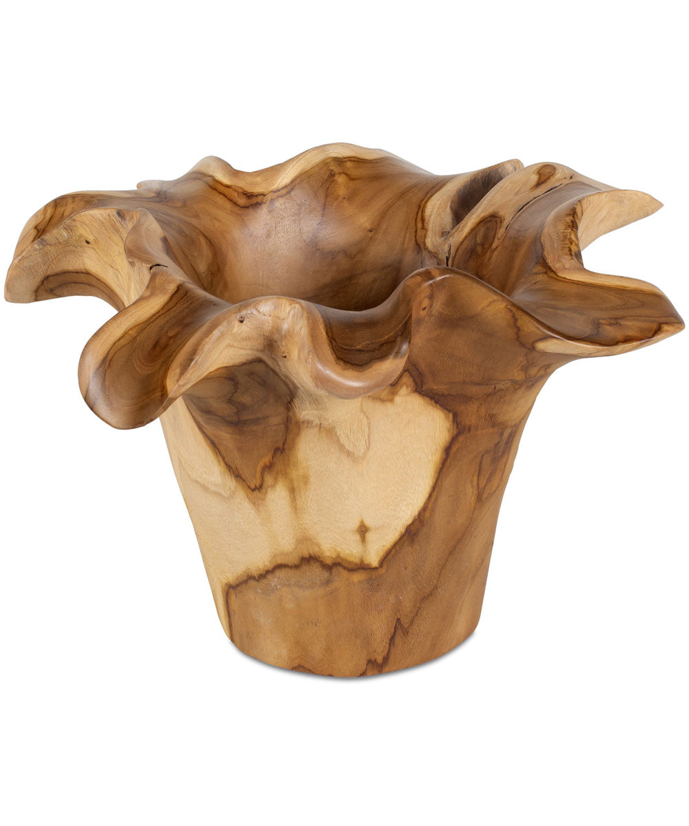 Teak Flow Natural Outdoor Bowl