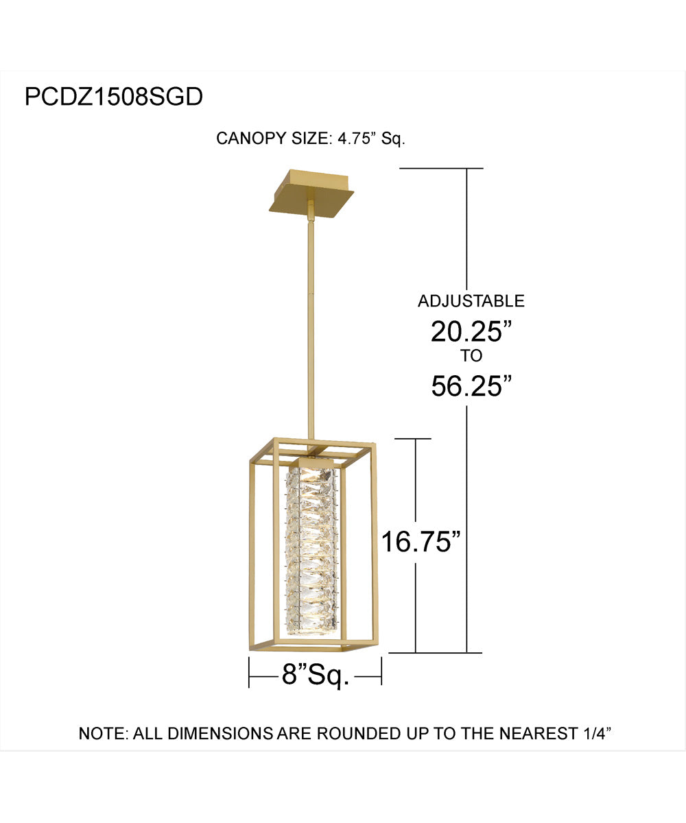 Dazzle Mini Pendant Soft Gold