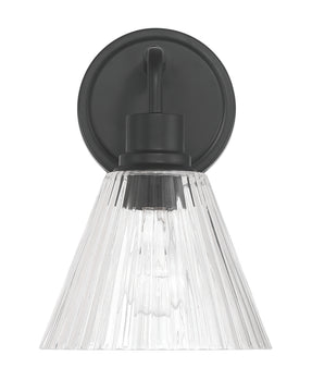 Pleated 1-Light Lighting Flat Black