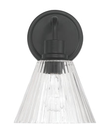 Pleated 1-Light Lighting Flat Black