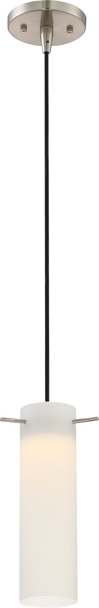 3"W Pulse 1-Light Pendant Brushed Nickel