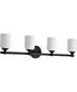 Solara 4-Light Vanity & Wall Matte Black