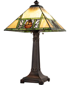24" High Pinecone Ridge Table Lamp
