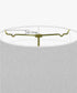 10x12x8 Hardback Shallow Drum Lamp Shade White Linen