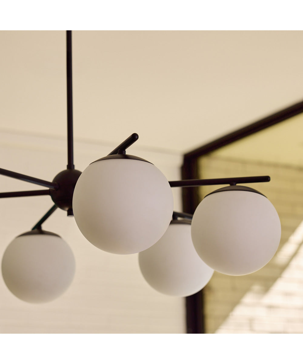 Jasper 3-light Chandelier Matte Black