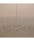 Ilia 9-Light Two-Tier Chandelier Brushed Nickel