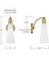 Tess 1-Light Sconce Aged Brass