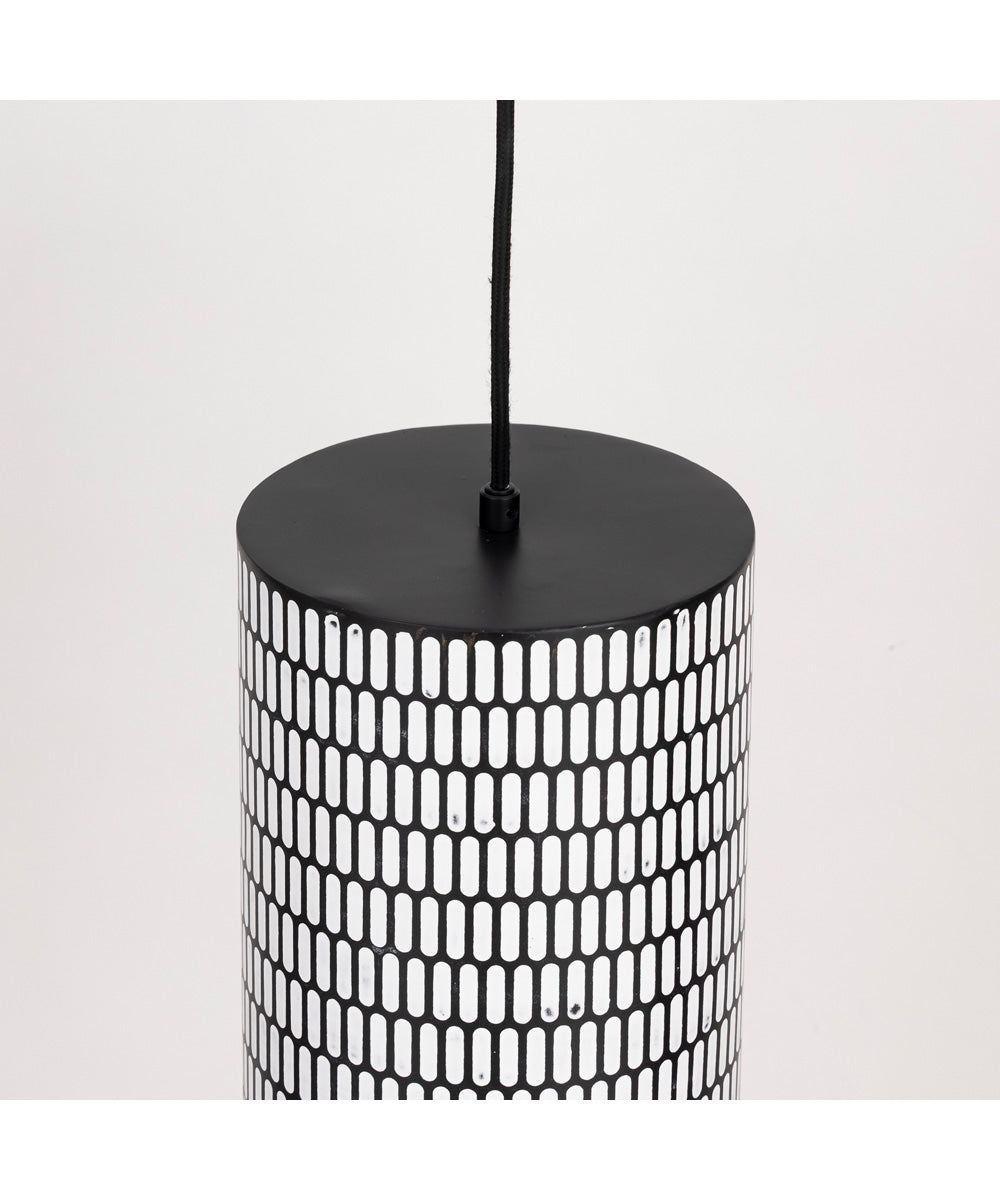 Shaka 1-Light Mini Pendant Black / White