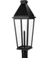 Richmond Hill 1-Light Clear Glass Modern Farmhouse Outdoor Post Light Textured Black