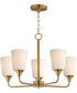 Hudson 5-Light Chandelier Natural Aged Brass