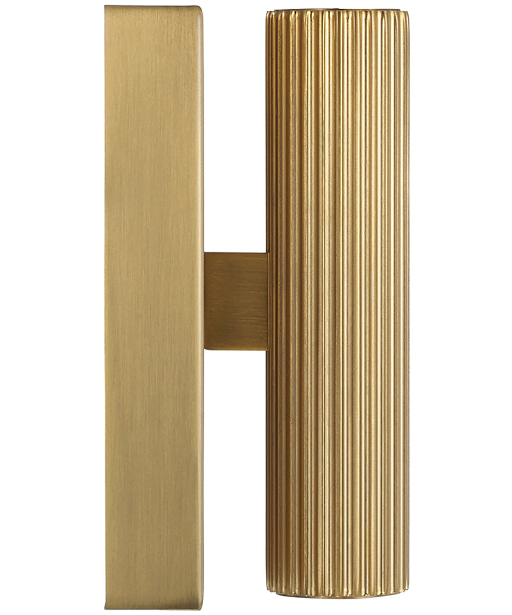 Ian 2-Light Sconce Aged Brass