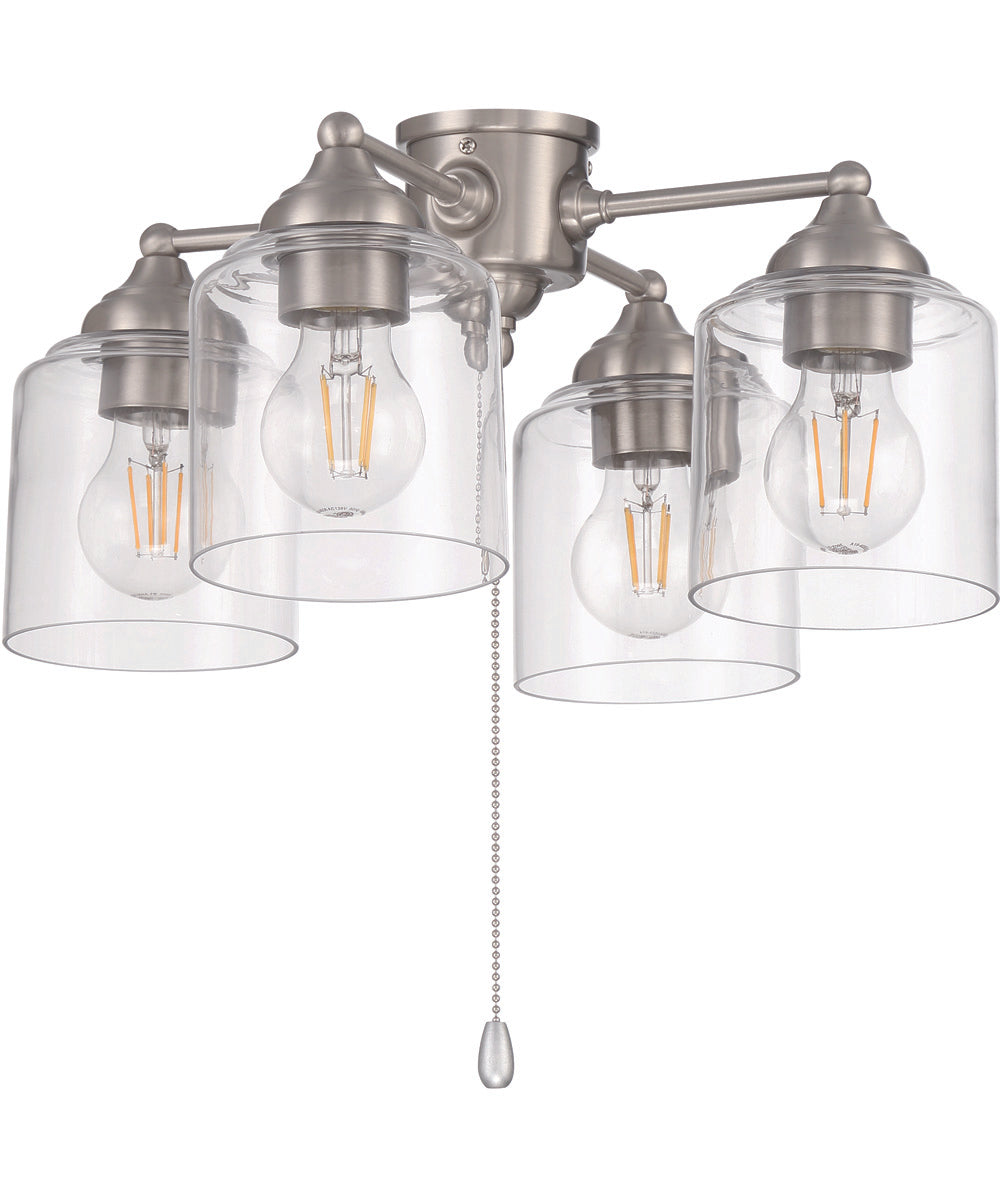 4-Light Accessory Brushed Polished Nickel