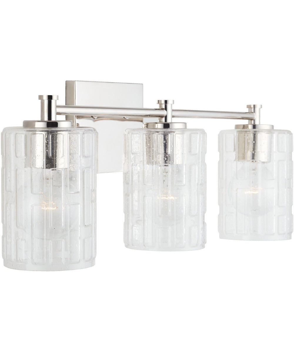 Emerson 3-Light Vanity Polished Nickel