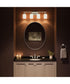 Reines 4-Light Bath Vanity with Opal Glass Shades Brushed Nickel