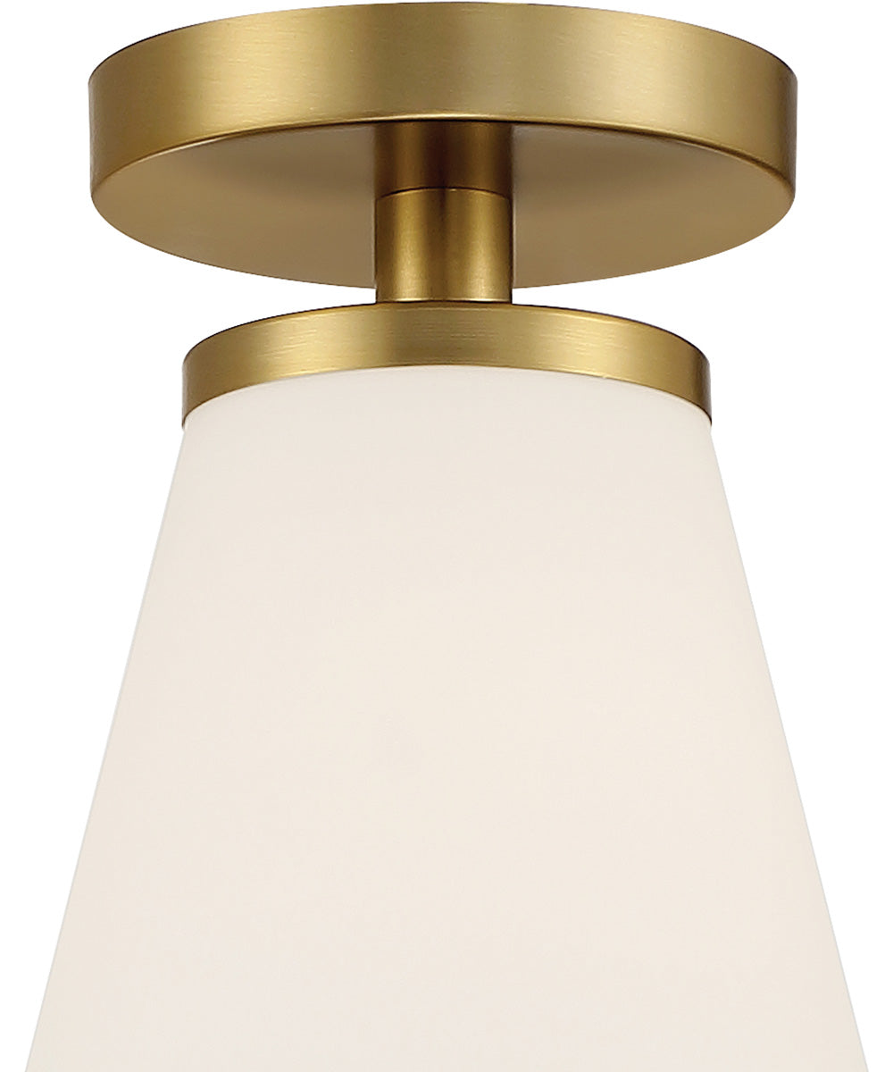 Palmyra 1 Light Semi Flush Brushed Gold