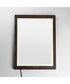 Sawyer 24 inchx32 inch Walnut Framed LED Mirror Walnut