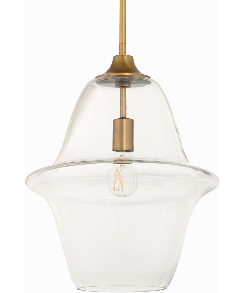 Stewart Pendant Brushed Brass