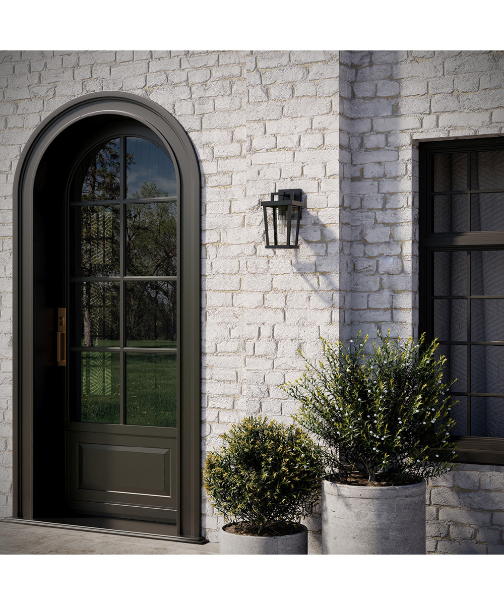 Tryon 1-Light Small Outdoor Wall Lantern Black