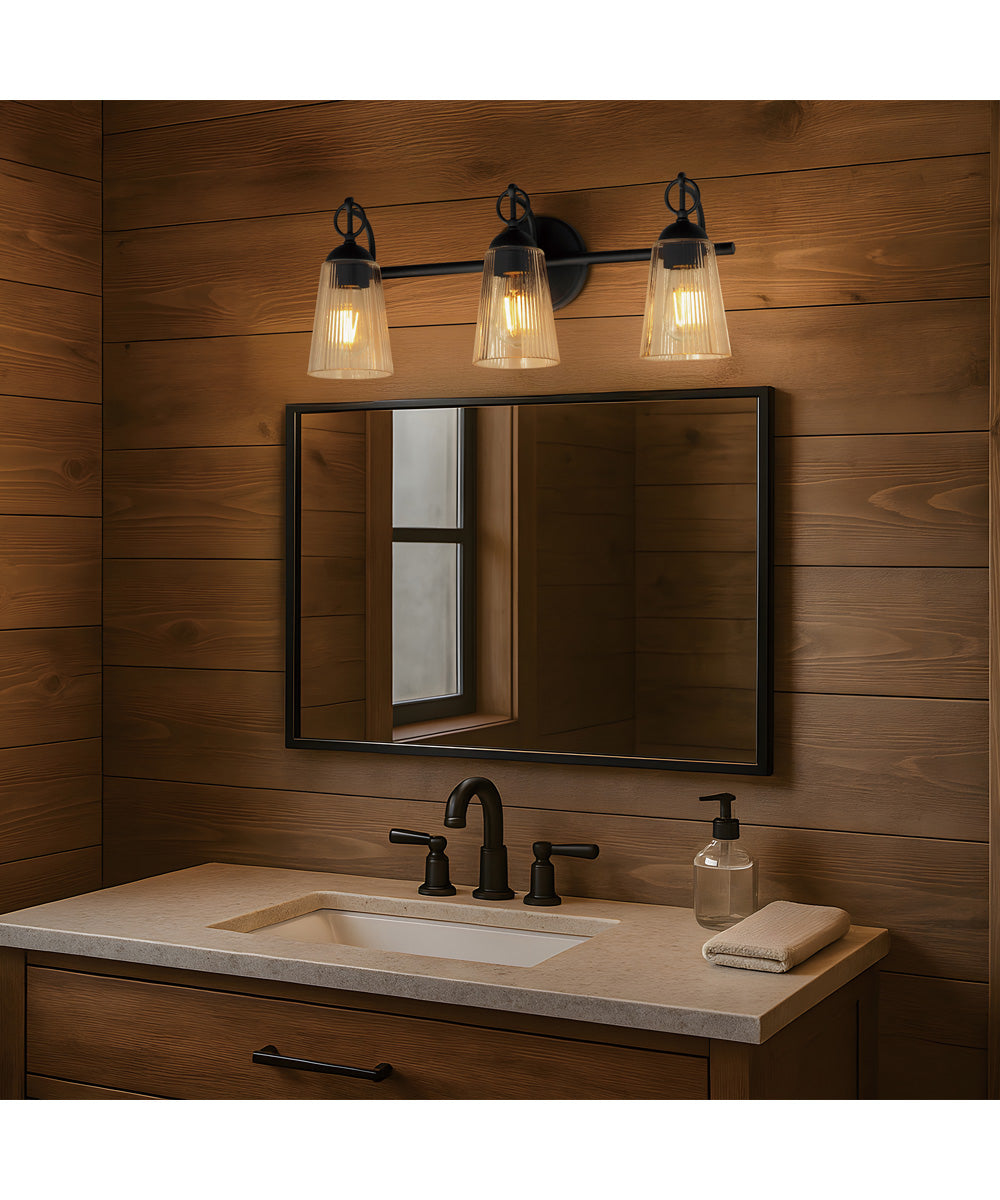 Jackson Hole 3-Light Bath Vanity Black