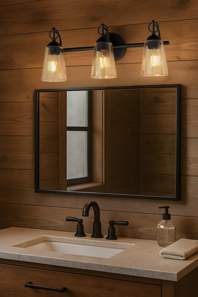 Jackson Hole 3-Light Bath Vanity Black