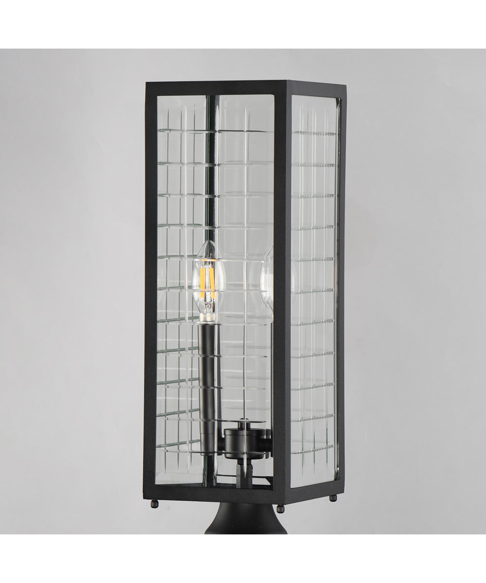Magnus Outdoor Post Lantern Black