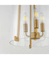 Bellmore 3-Light Foyer Pendant Natural Aged Brass